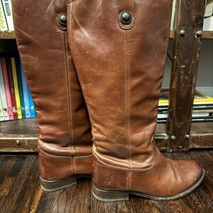 Frye Brown Leather Tall Boots